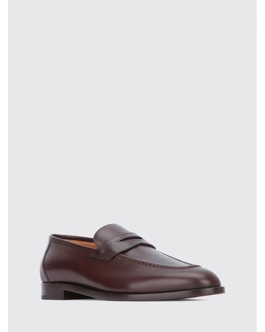 Loro Piana Brown Leather Loafers