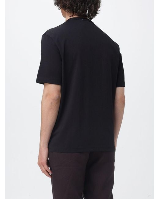 Paul Smith Black Organic Cotton T-Shirt With Logo for men