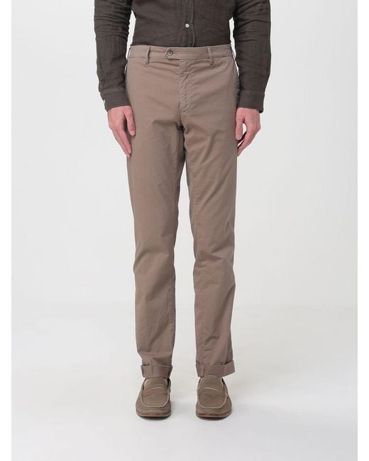 Mason's Multicolor Cotton Stretch Chino Trousers for men