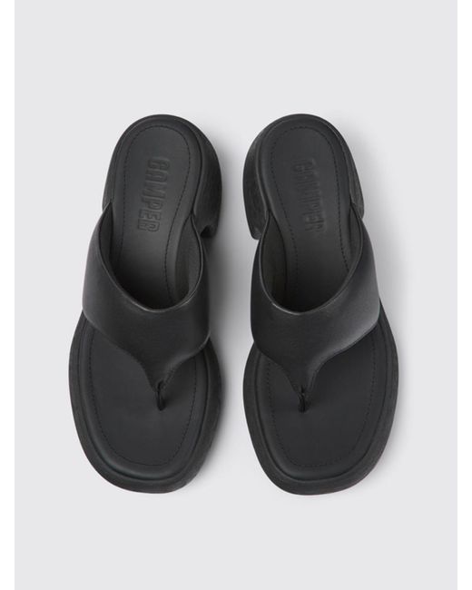 Camper Black Heeled Sandals