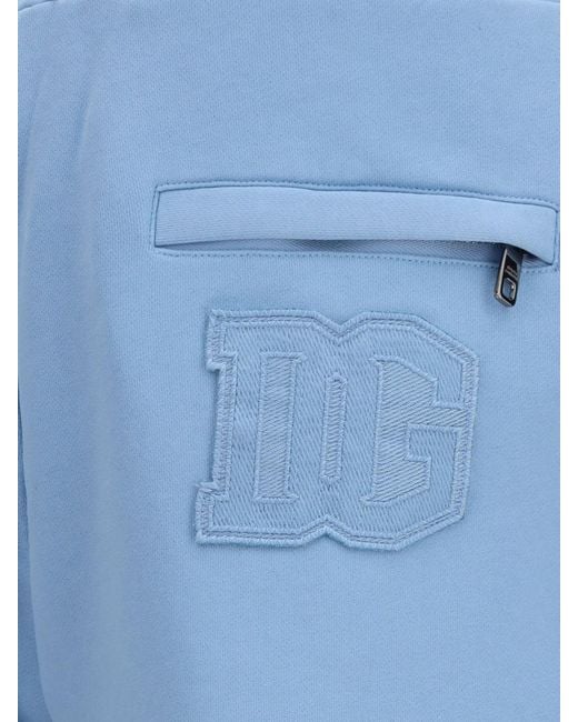 Dolce & Gabbana Blue Dolce &Amp Gabbana Cotton Jogging Trousers for men