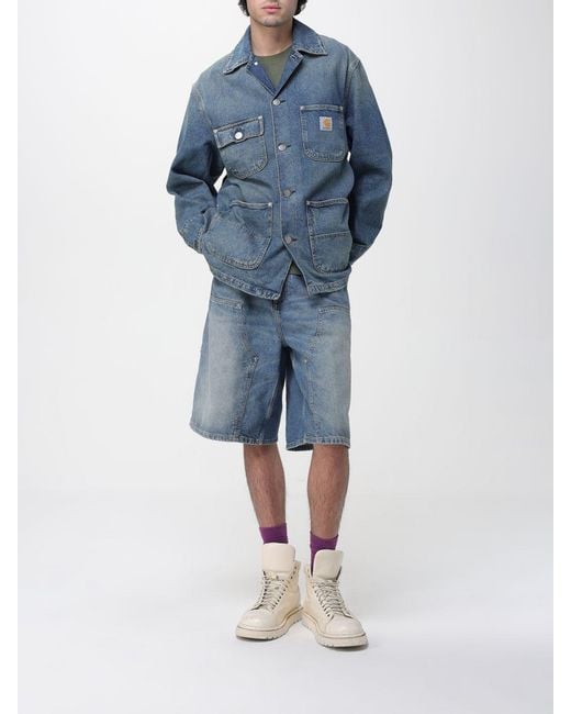 Carhartt Blue Chore Cotton Overshirt for men