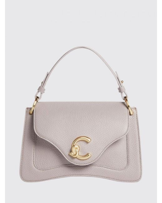 Coccinelle Natural C-Me Mini Hammered Leather Bag