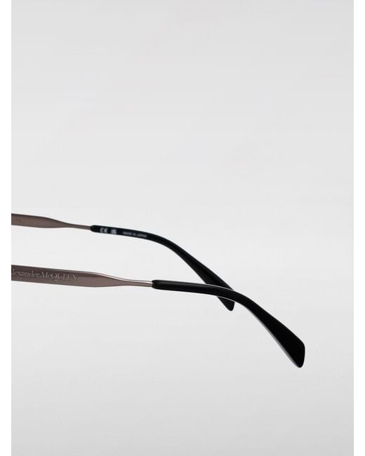 McQueen Gray Am0457S 001 Shield Sunglasses for men