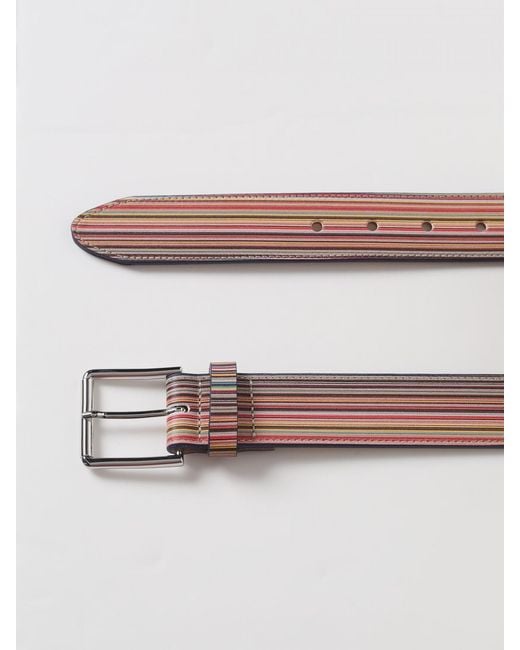 Paul Smith Ledergürtel Mit Allover-Streifenprint in Multicolor für Herren
