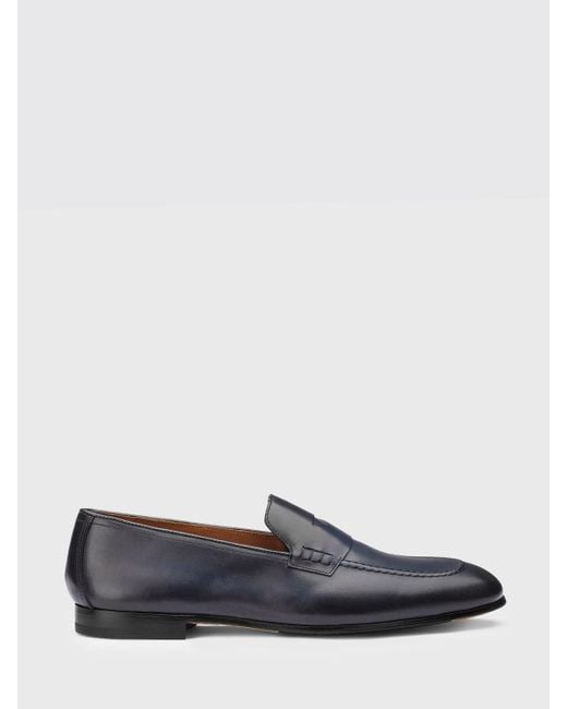 Doucal's White Leather Loafers for men