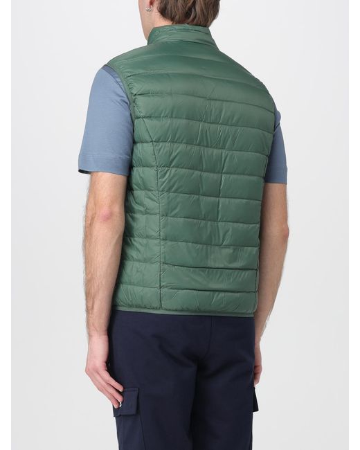 EA7 Green Padded Nylon Vest for men