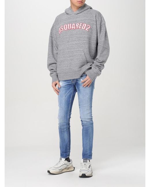 DSquared² Gray Hoodie for men