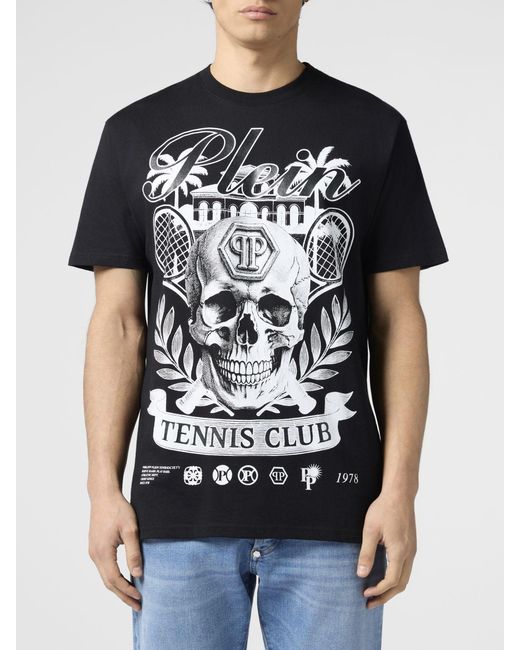 Philipp Plein Black T-Shirt for men