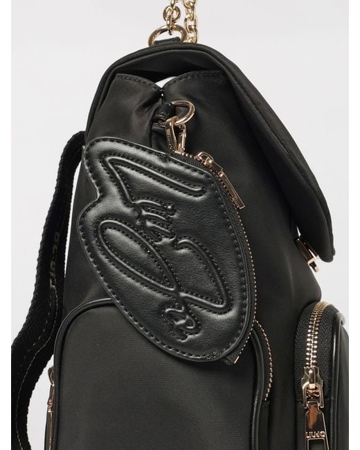 Liu Jo Black Fabric And Synthetic Leather Backpack