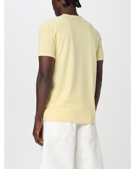 Fred Perry Natural Basic Cotton T-Shirt With Mini Logo for men