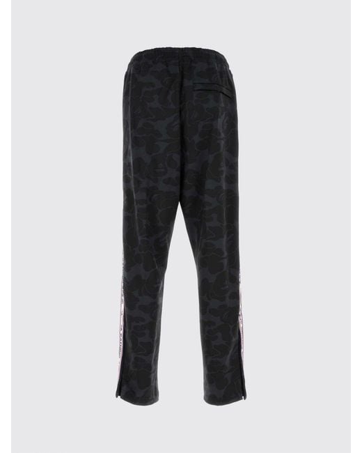 A Bathing Ape Blue Printed Technical Fabric Jogging Trousers for men