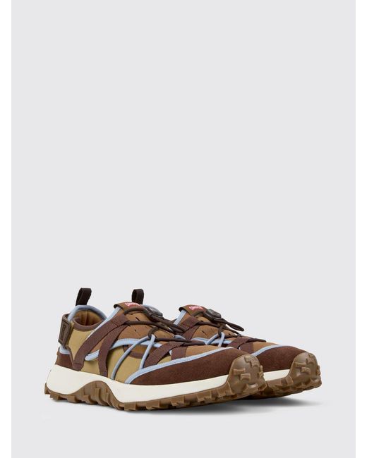 Camper White Drift Trail Recycled Polyester And Suede Sneakers for men