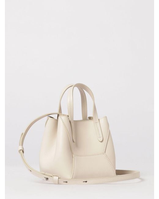 Brunello Cucinelli Natural Bc Duo Mini Calfskin Leather Bag