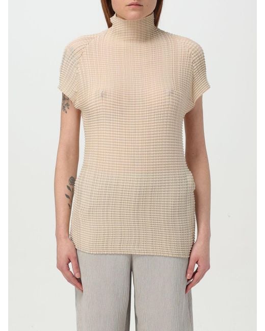 Blusa di Issey Miyake in Natural