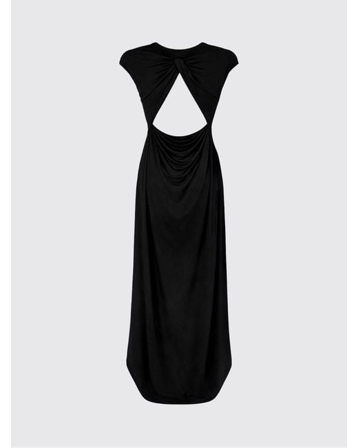 Tom Ford Black Asymmetric Viscose Dress
