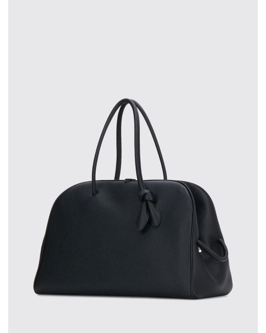 Jacquemus Black Le Turismo Grained Leather Shoulder Bag With Tassels for men