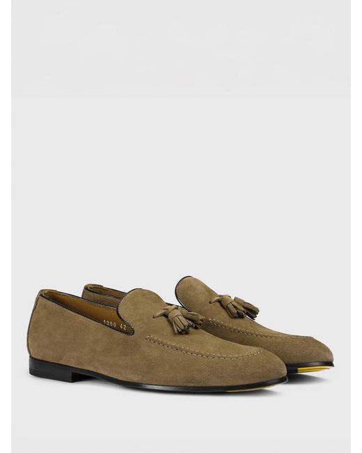 Doucal's Multicolor Suede Loafers With Tassels for men