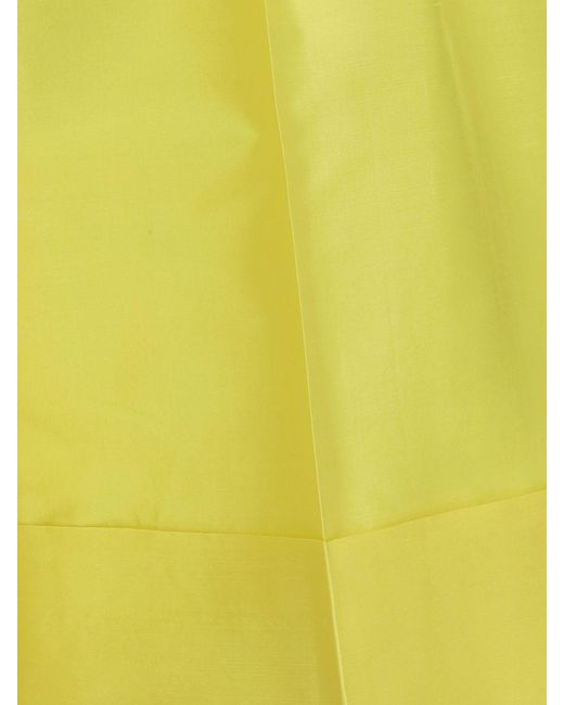Sara Roka Yellow Silk Shorts