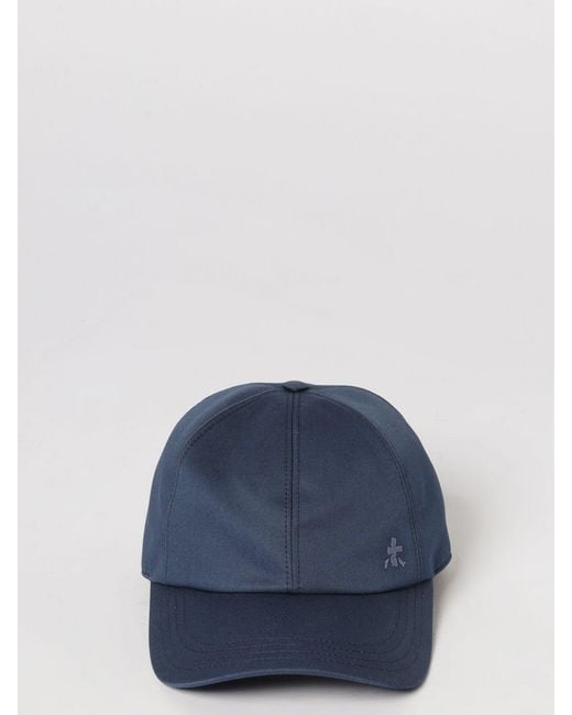 Premiata Blue Ball Cotton Cap With Embroidered Logo for men