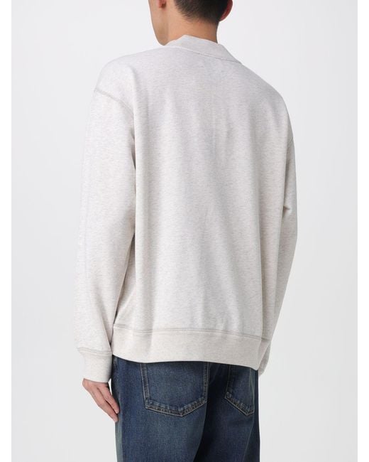 Isabel Marant White Cotton Crew Neck Sweatshirt for men