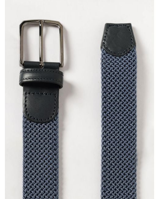 Paul & Shark Paul &Amp Shark Gürtel Aus Geflochtener Stretch-Viskose in Blue für Herren