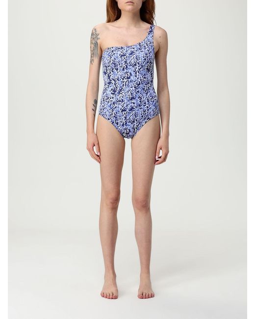Kampos Blue Patterned One-Piece Swimsuit