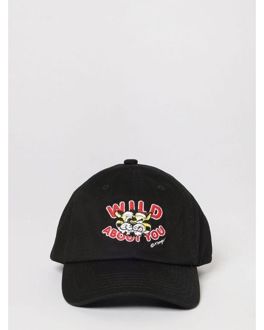 KENZO Black Wild Tiger Embroidered Cotton Hat for men