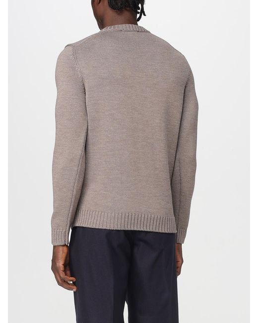 Zanone Gray Sweatshirt for men