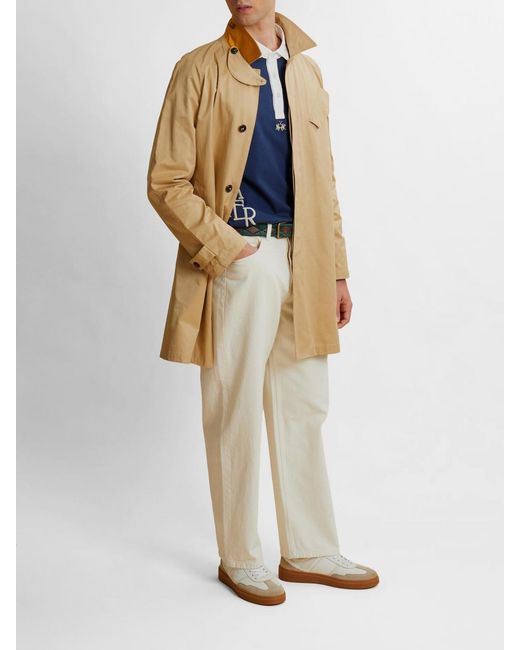 La Martina Natural Cotton Blend Raincoat for men