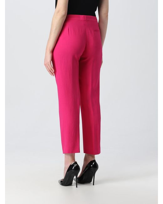 McQueen Pink Crêpe Cigarette Pants