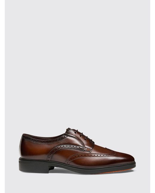 Stringata di Santoni in Brown da Uomo