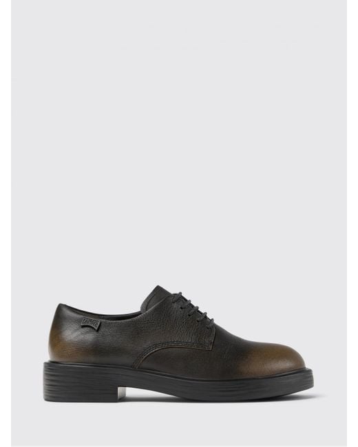 Camper White Dean Smoked Recycled Leather Derby Shoes