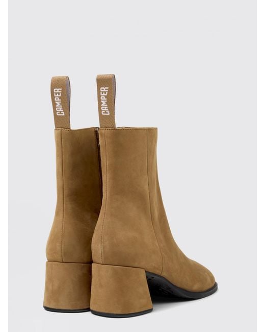 Camper Natural Kora Ankle Boots