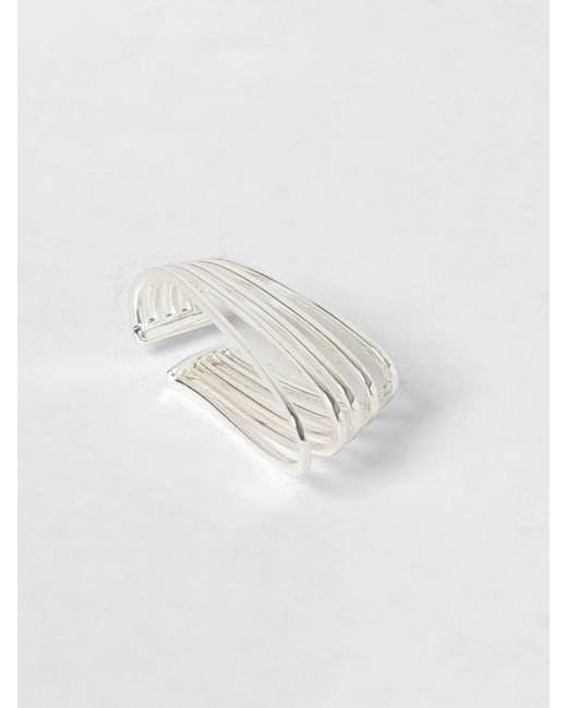 FEDERICA TOSI White La Cage Plated Brass Ear Cuff