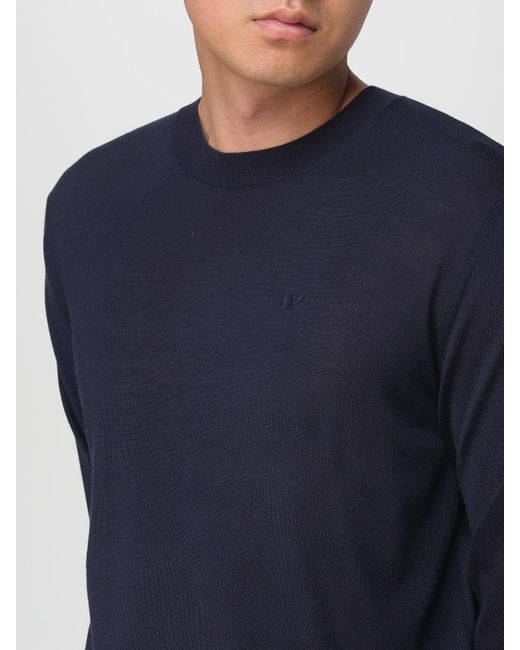 DSquared² Blue Crew Neck Knit Top for men