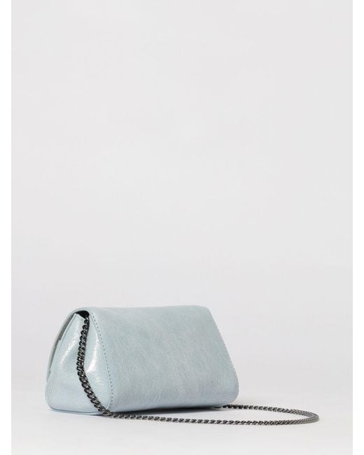 Orciani Gray Gossip Stark Ruched Leather Clutch