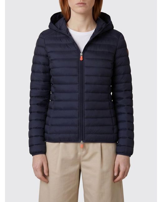 Save The Duck Blue Daisy Nylon Down Jacket