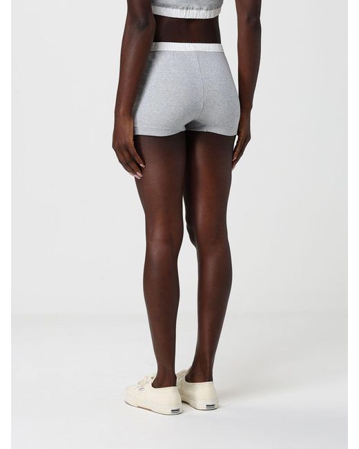 Entire studios Gray Knit Culotte Shorts