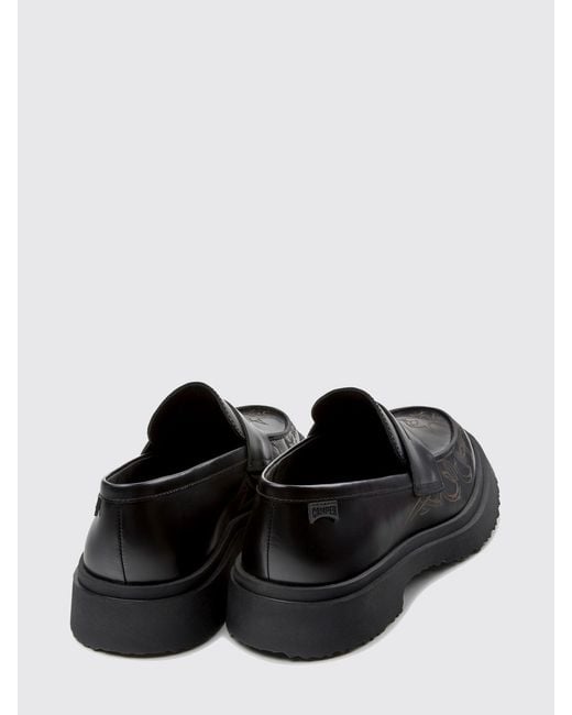 Camper White Walden Calfskin Loafers With Ortholite Insole for men