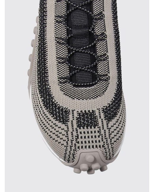AMI White Mirage Striped Knit Low-Top Sneakers With Drawstring