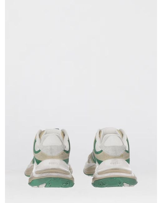 Gucci Green 2.0 Used Suede Sneakers for men