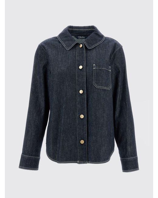 Max Mara Blue Casual Denim Shirt
