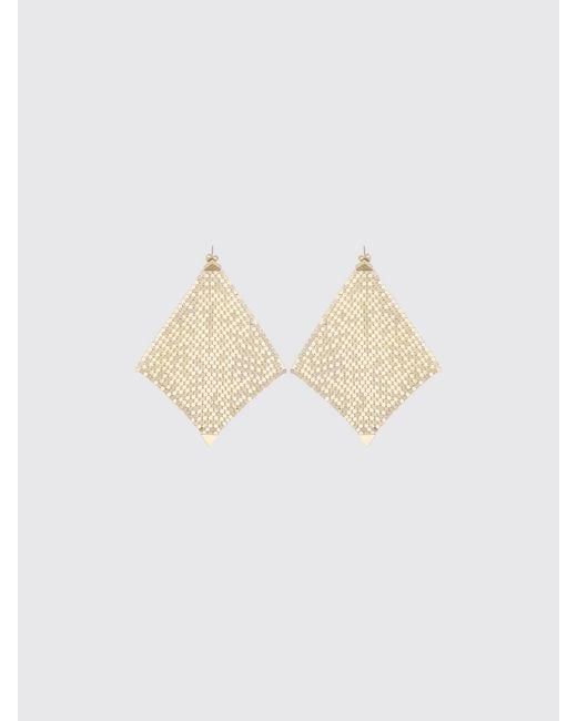 Rabanne White Flow Brass Earrings