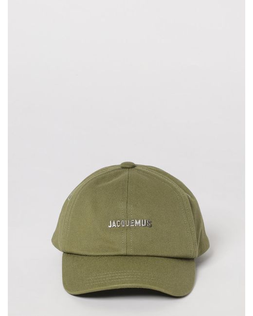 Jacquemus Green Cotton Baseball Cap for men
