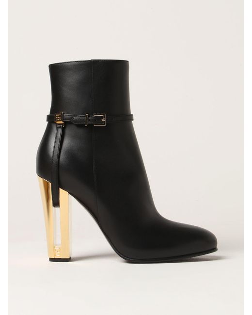 Fendi Black Flat Ankle Boots