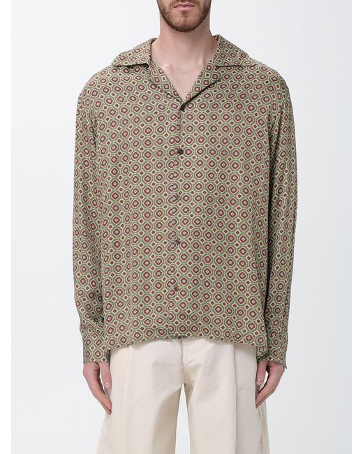 Drole de Monsieur Natural Printed Viscose Casual Shirt for men