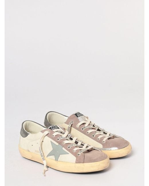 Golden Goose Deluxe Brand Natural Super-Star Used Leather Sneakers for men