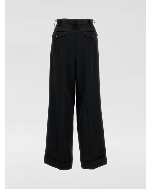 Junya Watanabe Black Wool Blend Palazzo Trousers