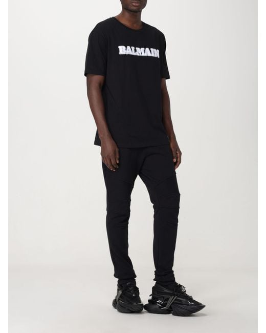 Balmain Black Rétro T-shirt for men